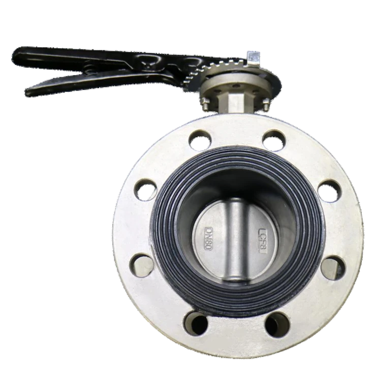 3 Inch SS Flanged Butterfly Valve